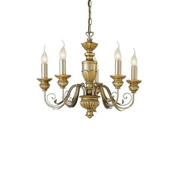 Ideal Lux DORA SP5, Soveværelse, Børneværelse, Spisestue, Stue, Guld, IP20, Overflade, Rund, Metal Guld