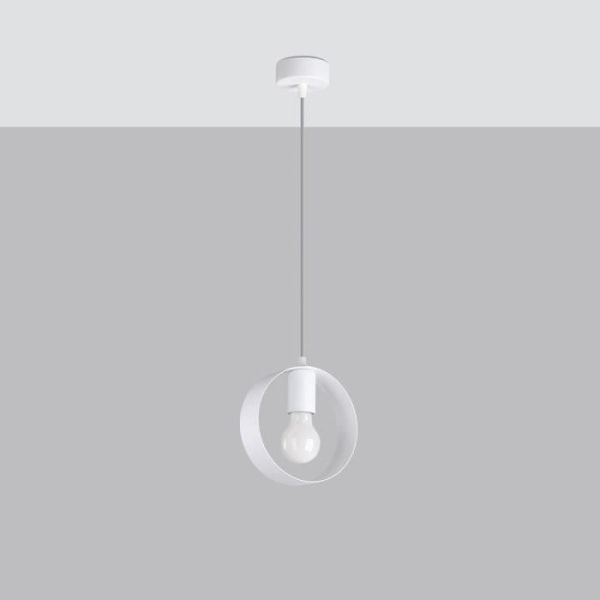Pendel - SOLLUX - Titran - Hvid - Stål - E27 - 60W - IP20