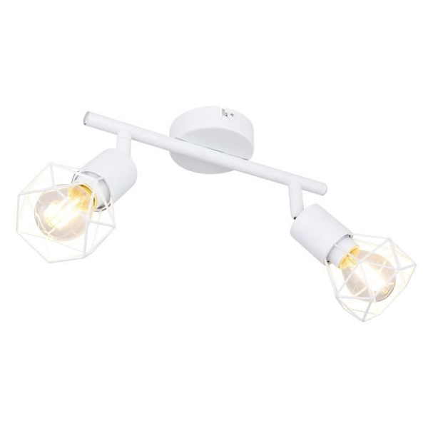 Spot - GLOBO - XARA I - Vit Metall - 2 x E14 - 40 W - Inomhus Vit