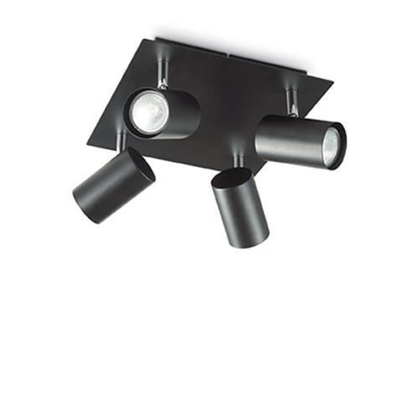 Spot PL4 Nero - Ideal Lux - Lampe - Sort - Metal - Justerbar Svart
