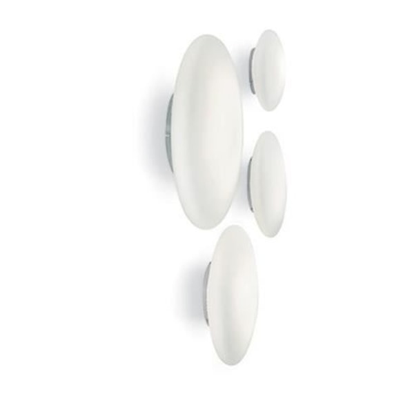 Ideal Lux Smarties Bianco PL3 D50, Spisestue, Stue, Hvid, IP20, Overflade, Hvid, Oval