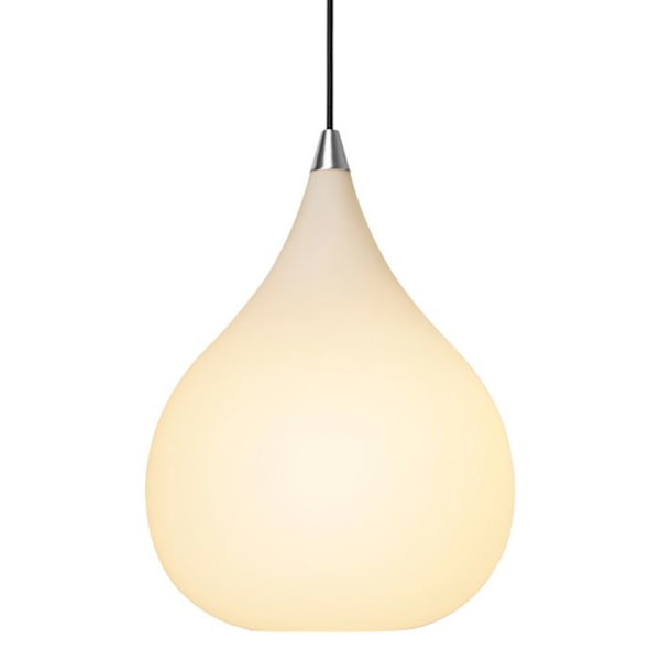Hängande lampa - Halo Design - Drops - Opalglas - Ø17cm till Ø38cm - Tidlös klassisk stil vit