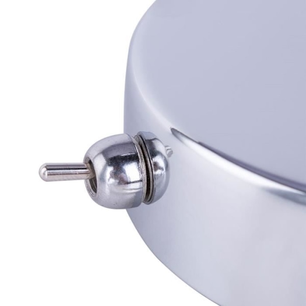 Krystal væglampe, krom, metallisk sølv, højde 24,5 cm