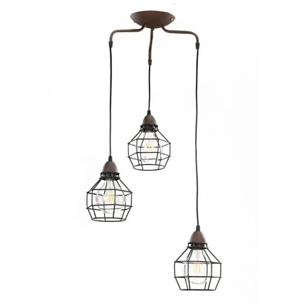Loft lampe - Onli - Spider - 3 lys - Metal - Sort - Moderne design