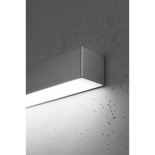 Sollux PINNE Integrated Flush LED Vägglampor Grå 145cm 4000K