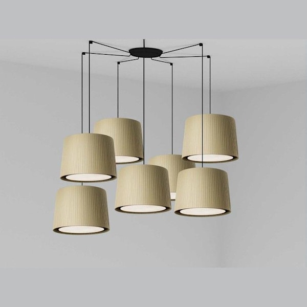SAMBA Gulvlampe sort/grøn 7L 64314-46-7L Sort