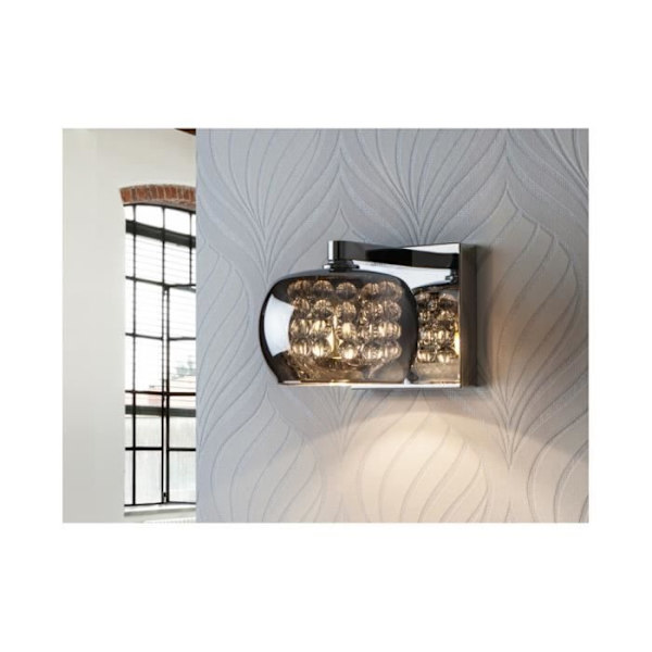 Vägglampa - ARIAN - 1L - Stål - Glas - Modern Stil