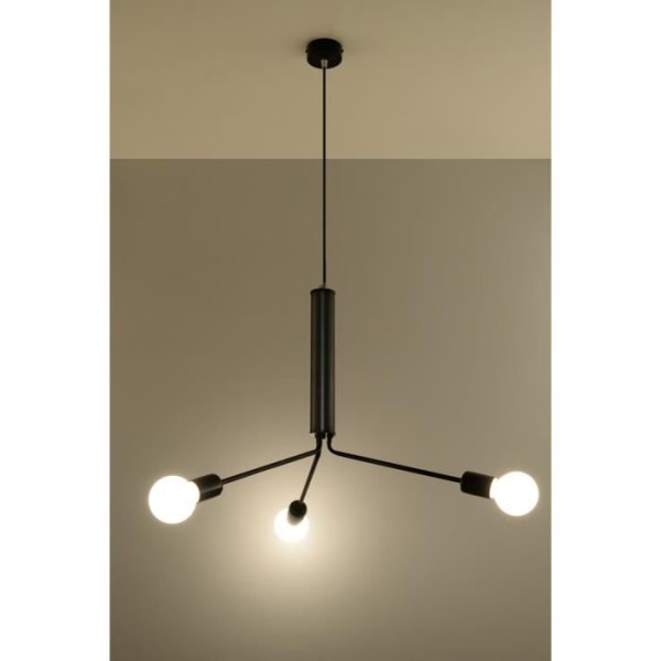 DUOMO 3D LED pendel - Sollux Lighting - Sort - Industriel - Loft - Multilights