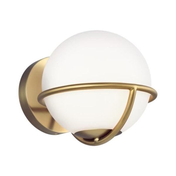 Elstead Apollo 1-Light Wall Sconce, Burnished Messing, G9