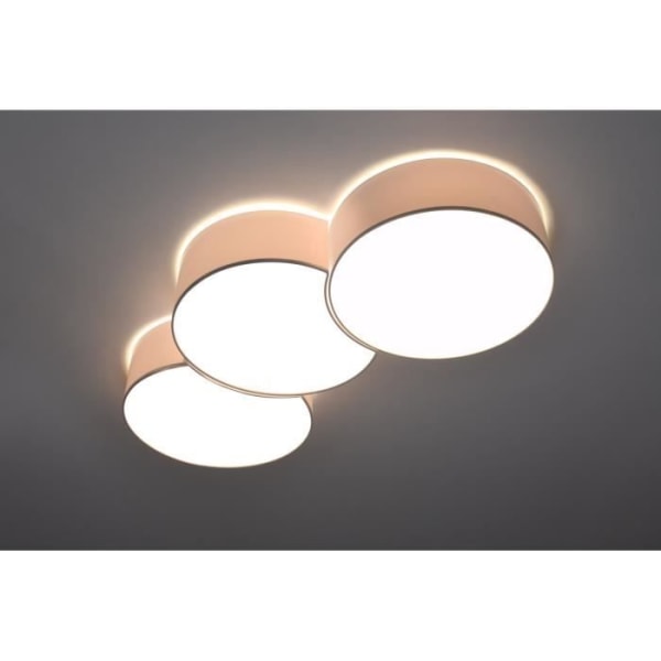 Sollux Lighting Circle dekorativ infälld taklampa, vit, 36"