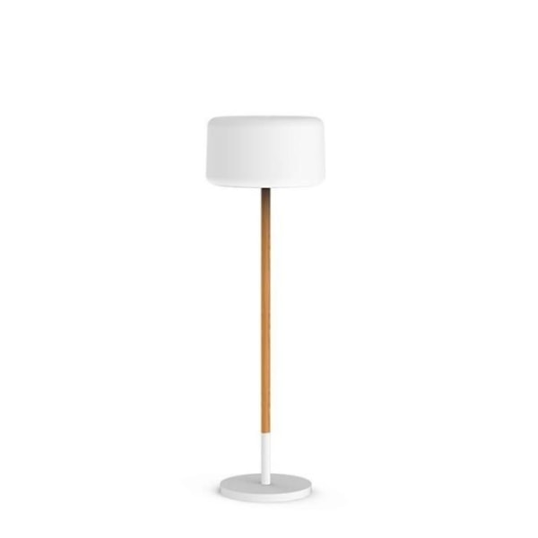 CHLOE-Udendørs solcelle LED gulvlampe til at plante, højdejusterbar med fjernbetjening H155cm Hvid New Garden Ø 25cm / H 155cm / RGB + 3 TONER AV VITT