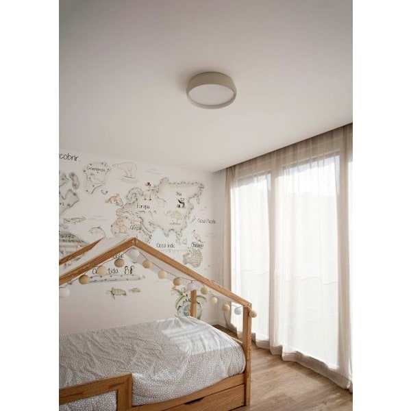 SHOKU 350 Væg/loft lys grå/hvid 64278 Faro Barcelona NEGRO