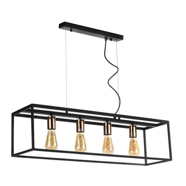 Pendellampe - ONLI - FLOKI - Sort - Kobber - E27 - Metal 22 cm