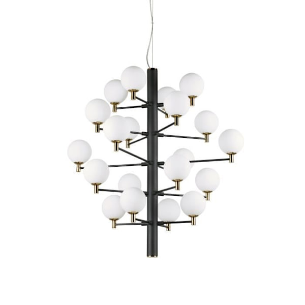 Suspension - Ideal Lux - COPERNICO SP20 - Metal og glas - Hvid - Ø 86cm