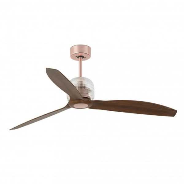Takfläkt - FARO - DECO FAN 33399D - 128 cm - 6 hastigheter - Trä och koppar Koppar, Trä, glas
