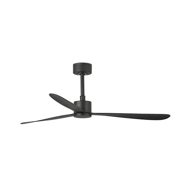 Sort ventilator uden lys sort Ø 132 cm AMELIA 33761 NEGRO