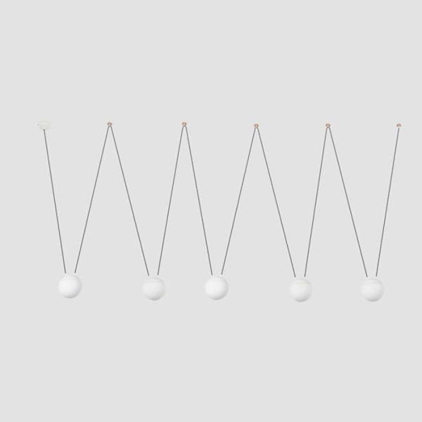 5-lys pendel - FARO - FARO28209-5L - Hvid - E27 - Dæmpbar Hvid