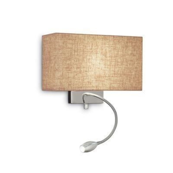 HOTEL Canvas vägglampa 1x60W + 1x1W - IDEAL LUX - 103204