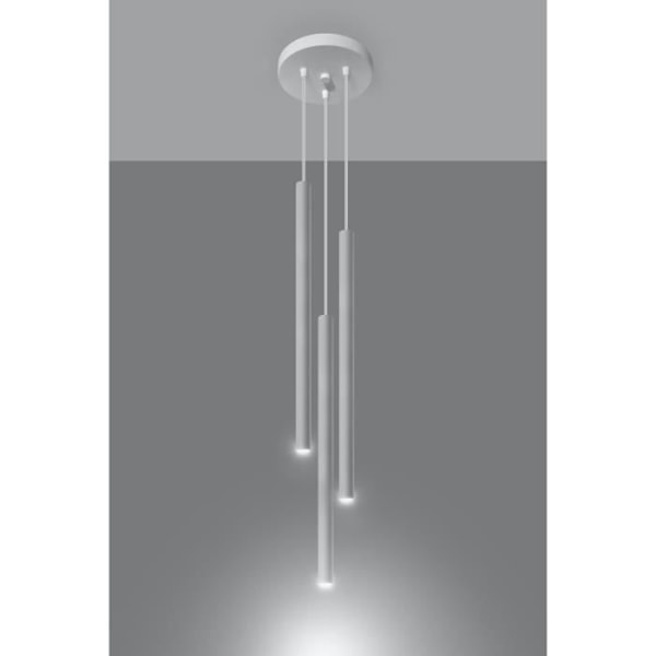 PASTELO 3P pendellampa - SOLLUX - Vit - Stål - G9 - Modern - Boho Design
