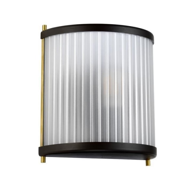 Væglampe - ELSTEAD LIGHTING - Corona Flush - Museumsbronze - Frosted glas - E27 60W