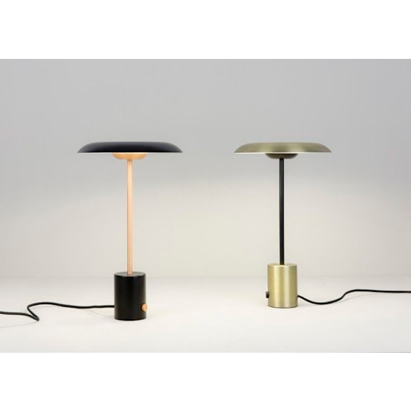 HOSHI - Guld/Sort LED bordlampe H40cm NICKEL