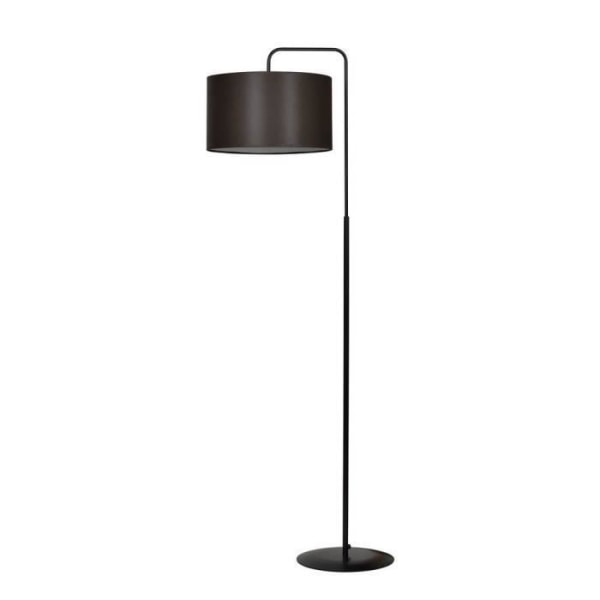 Emibig Trapo Lp1 Sort, Wenge 1-lys gulvlampe Wenge med lampeskærm - 570-5