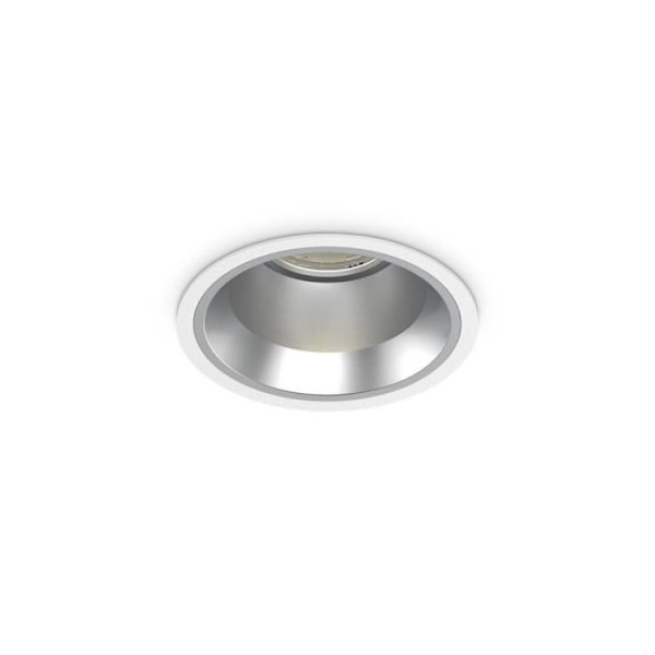 Vit rund infälld downlight, 14000K, 15W