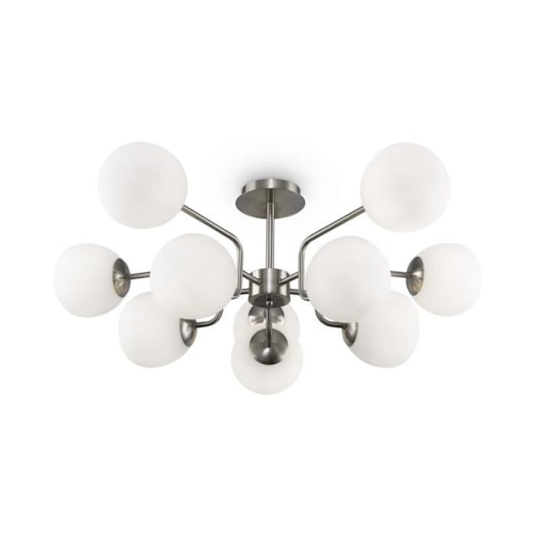 Maytoni Erich Modern Globe Taklampa 10 Lampor Nickel E14