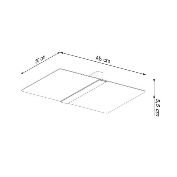 Azalia dekorativ loftslampe - Sollux Lighting - Hvid - Krom - 2x G9