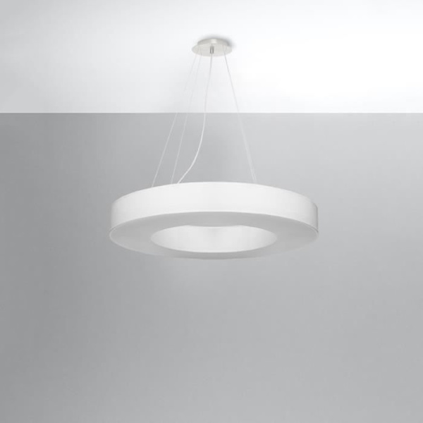 TECHBREY Taklampa Saturno Slim 70 SOLLUX Ø700x1100 mm Vit