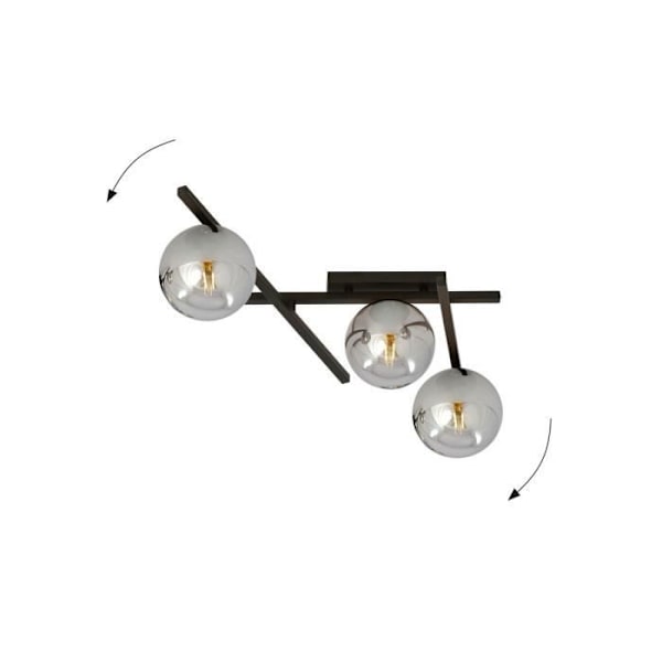 Emibig SMART Smart Globe Taklampa Svart med Grafitglas Lampskärm, 3x E14