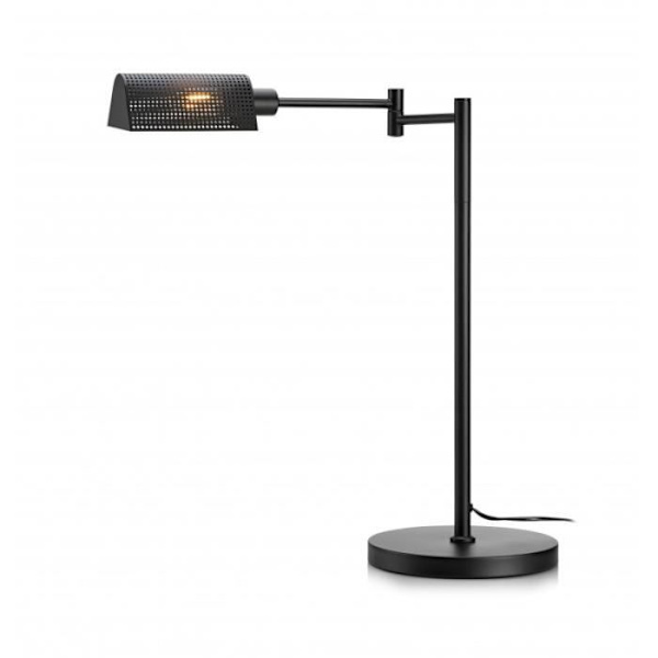 YALE Sort bordlampe 1 pære