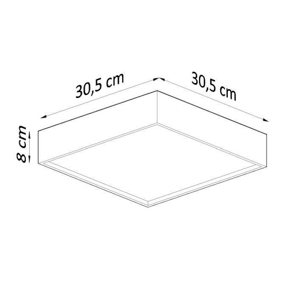 Taklampa MADERA 305 E27 LED Modern Loft BOHO Design Corridor - Ek