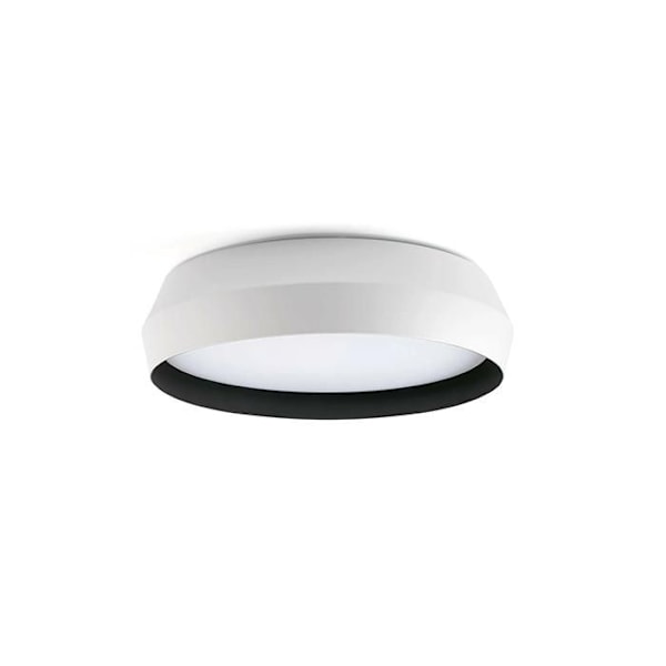 Applikation/taklampa - FARO Barcelona - SHOKU - Vit/svart - Inbyggd LED - 24W - 350mm NEGRO