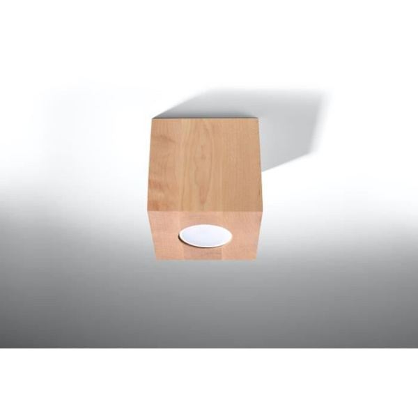 QUAD loftslysspot Moderne Boho Wood Design til soveværelse Stue Trapper Korridor - Naturligt træ