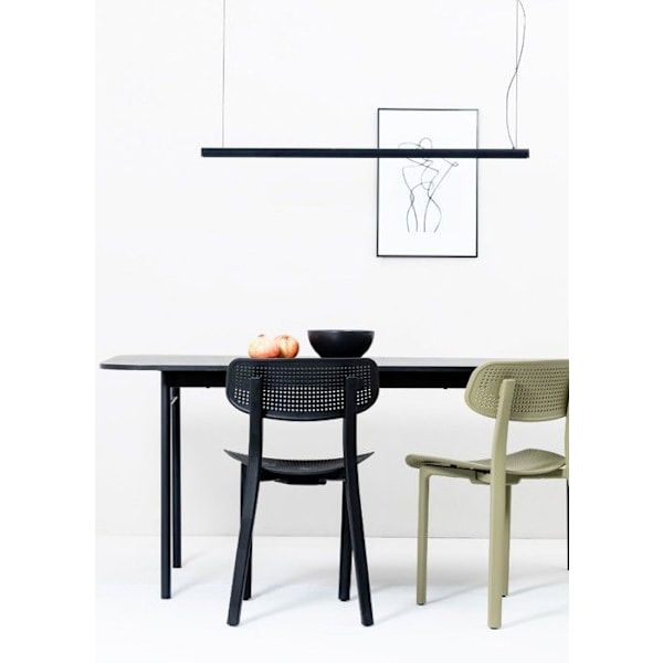 Svart hängande lampa med infälld dekor VICO 115 61104 NEGRO