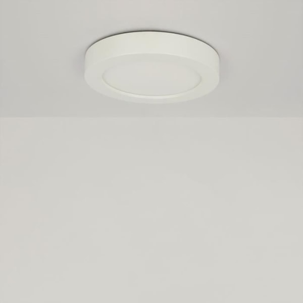 LED byggepanel, 900 lumen, varm hvid, rund, L 17,7 cm, PAULA