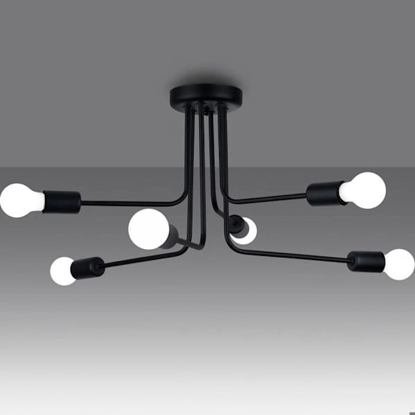 Sollux Lighting Norah 6 Lysekrone svart