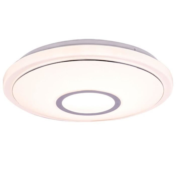 LED-taklampa med RGB-effekt, stjärneffekt, fjärrkontroll, applikation och röststyrning, D 40 cm, CONNOR