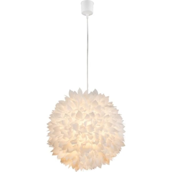 Pendellampa i plast - GLOBO LIGHTING - Ø 40 cm - Vit - Modern design Vit