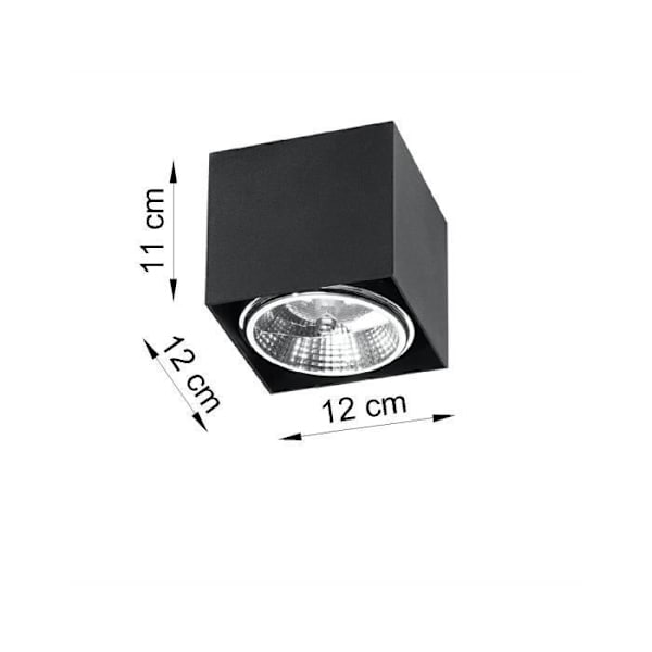 BLAKE GU10 LED Taklampa Modern Loft BOHO Design Corridor - Svart