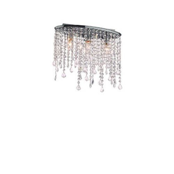 Ideal Lux RAIN PL3, soveværelse, børneværelse, spisestue, stue, krom, IP20, overflade, rund, glas, metal