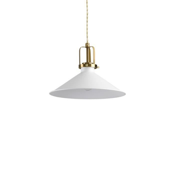 Pendel - Ideal Lux - 238173 ERIS-3 SP1 vit - Tyg lampskärm - Justerbar höjd - E27 60W max