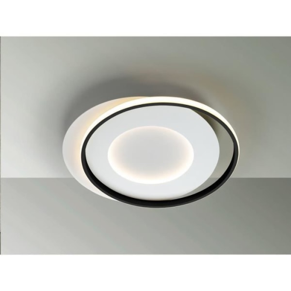 Schuller LIMBOS Semi Forsænket Integreret Led Hvid, Sort 4000K 4400Lm