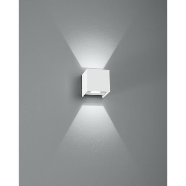 Fläkt Europa DELTALED utomhuslampa 2 Up Down Light Vit, IP54 738lm 4000K 10x10x10cm