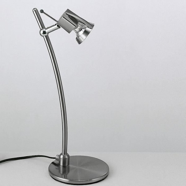 Bordlampe - CRYSTAL RECORD - Arco - Nikkel - Stål - LED-kompatibel nickel, mässing