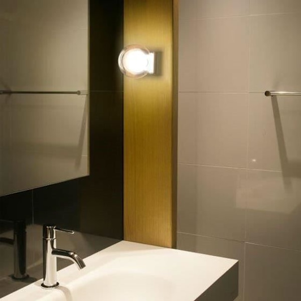 Vägglampa eller Taklampa - FARO - Perla - Ø12cm - Metall/Glas - Brons BLANCO
