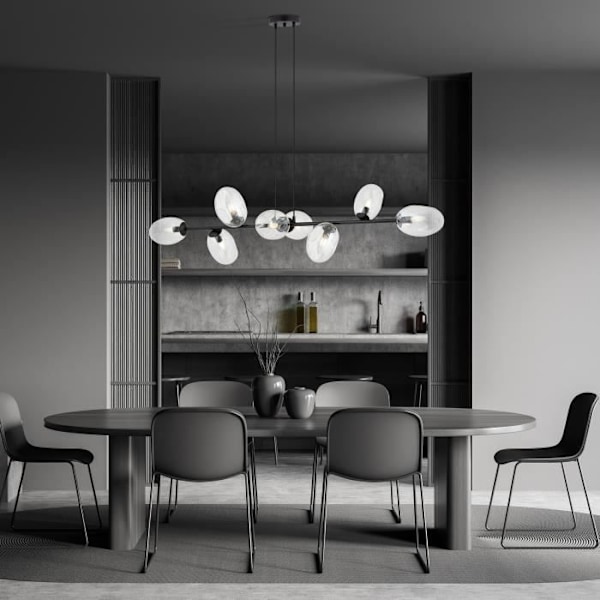 Emibig Hängande Lampa Pandora svart 8 x E14 svart