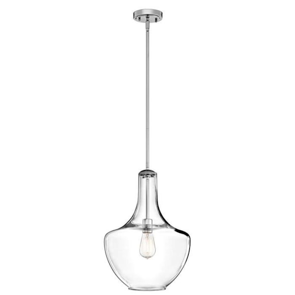 Plafondslampa - ELSTEAD LIGHTING - Everly - Krom - 1 ljus - Modern design Krom