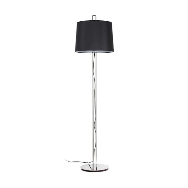 Faro MONTREAL - Gulvlampe Tappet Rund Sort Lampeskærm, E27 Sort